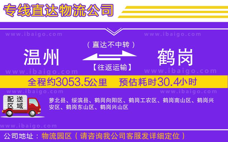 溫州到鶴崗貨運(yùn)公司